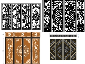 Bộ sưu tập BST 20 mẫu cổng 4 cánh hiện đại