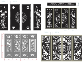 Bộ sưu tập BST 6 mẫu cổng họa tiết hoa sen