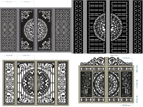 Bộ sưu tập BST 9 mẫu cổng 4 cánh mới hiện đại