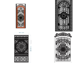 Bộ sưu tập Tổng hợp bộ sưu tập 10 mẫu Cổng 1 cánh file cad đẹp mắt