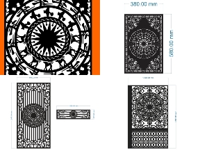 Bộ sưu tập Bộ sưu tập 10 mẫu Cổng 1 cánh họa tiết trống đồng đẹp