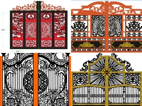 Bộ sưu tập Bộ sưu tập 5 mẫu cổng 2 cánh biệt thự tuyệt đẹp