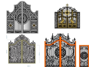 Bộ sưu tập Bộ sưu tập 10 mẫu Cổng 2 cánh biệt thự đẹp giá ưu đãi