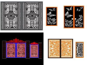 Bộ sưu tập Bộ sưu tập 5 mẫu Cổng 2 cánh chính và phụ tuyệt đẹp