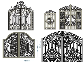 Bộ sưu tập Tổng hợp bộ 10 mẫu Cổng 2 cánh cnc mới nhất hiện nay