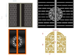 Bộ sưu tập Bộ 10 mẫu Cổng 2 cánh đơn giản đẹp mắt giảm 20%