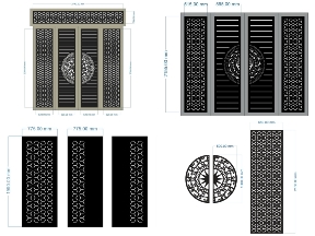 Bộ sưu tập Tổng hợp 10 mẫu cổng 4 cánh bông tuyết đơn giản