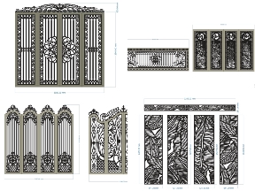 Bộ sưu tập Bộ sưu tập 10 mẫu cổng 4 cánh nhà phố mới nhất