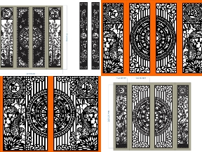 Bộ sưu tập BST 10 Mẫu Cổng 4 Cánh Tài Lộc CNC Đẹp Nhất