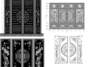 Bộ sưu tập Bộ sưu tập 10 mẫu cổng 4 cánh trống đồng hoa sen cnc đẹp
