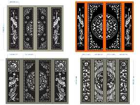 Bộ sưu tập Bộ sưu tập 10 mẫu cổng 4 cánh trống đồng hoa sen tuyệt đẹp