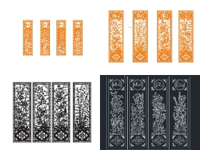 Bộ sưu tập Bộ sưu tập 10 mẫu cổng 4 cánh tứ quý