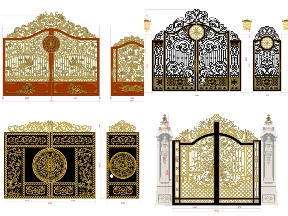 Bộ sưu tập Bộ sưu tập 5 mẫu Cổng biệt thự mới nhất