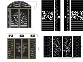 Bộ sưu tập Bộ sưu tập 10 mẫu cổng bông tuyết 4 cánh giảm giá 20%