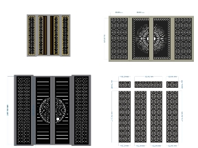 Bộ sưu tập Bộ 10 mẫu cổng bông tuyết 4 cánh Hot nhất hiện nay