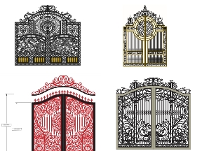 Bộ sưu tập Bộ sưu tập 10 mẫu cổng có vòm 2 cánh mới nhất