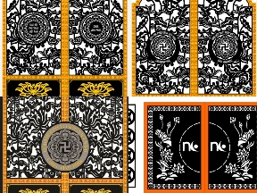 Bộ sưu tập Bộ sưu tập 10 mẫu Cổng hoa sen 2 cánh file cad