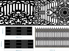 Bộ sưu tập Bộ sưu tập 10 mẫu hàng rào hoa văn CNC đẹp cho mặt tiền