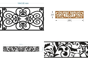 Bộ sưu tập Tổng hợp 10 mẫu lan can cnc hoa văn mềm mại đầy tinh tế