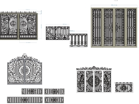 Bộ sưu tập Tổng hợp bộ sưu tập 10 mẫu thiết kế Cổng 4 cánh và hàng rào