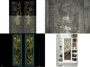 Bộ sưu tập Bộ 10 mẫu vách ngăn cá chép nghệ thuật cho không gian hiện đại