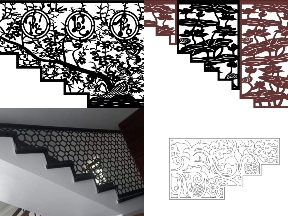 Bộ sưu tập Trọn bộ 10 mẫu vách ngăn cầu thang CNC được yêu thích hiện nay