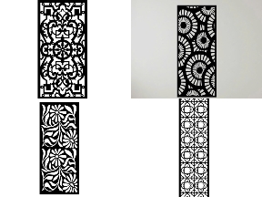 Bộ sưu tập Catalogue 10 mẫu Vách ngăn hoa cnc file dxf