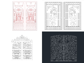 Bộ sưu tập Bộ sưu tập 15 mẫu cổng 2 cánh hiện đại đơn giản
