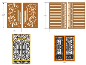 Bộ sưu tập Bộ sưu tập 5 mẫu Cổng 2 cánh đơn giản giá ưu đãi