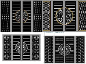 Bộ sưu tập 20+ Mẫu Cổng 4 Cánh Bông Tuyết CNC Hiện Đại