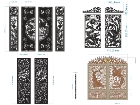 Bộ sưu tập 10 Mẫu Cổng Rồng Phượng CNC Nghệ Thuật