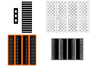 Bộ sưu tập Bộ 20 mẫu cổng 4 cánh nhà phố cnc mới nhất