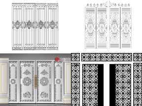 Bộ sưu tập Bộ sưu tập 25 mẫu cổng nhà phố 4 cánh
