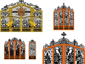 Bộ sưu tập BST 5 mẫu Cổng công giáo cnc tuyệt đẹp