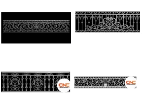 Bộ sưu tập Bộ sưu tập 5 mẫu lan can nhôm đúc mới nhất vẽ jdp