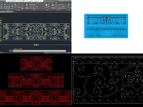 Bộ sưu tập Bộ sưu tập 5 mẫu lan can sắt uốn cnc đẹp