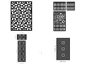 Bộ sưu tập Catalogue 6 mẫu vách ngăn hoa CNC đẹp cho phòng khách