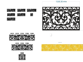 Bộ sưu tập Combo 8 mẫu lan can hình lá CNC giá hợp lý