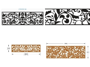 Bộ sưu tập Ưu đãi 15% cho bộ 8 mẫu lan can lá CNC DXF đẹp