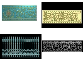 Bộ sưu tập Tải ngay bộ 8 mẫu lan can nhôm đúc tuyệt đẹp file 3d giá rẻ