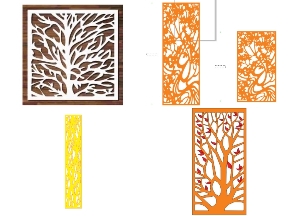 Bộ sưu tập Tuyển chọn 8 mẫu vách ngăn họa tiết cây lá tinh tế và gần gũi thiên nhiên