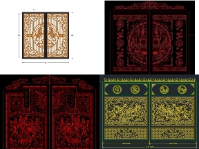 Bộ sưu tập Bộ 10 mẫu CNC cổng ngựa 2 cánh mới nhất