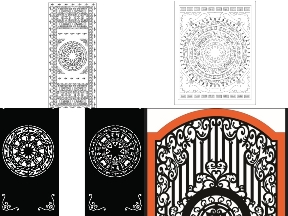 Bộ sưu tập Download tổng hợp bộ 10 mẫu Cổng 1 cánh hoa văn trống đồng