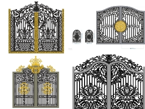 Bộ sưu tập Bộ sưu tập 5 mẫu cổng 2 cánh biệt thự mới nhất