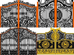 Bộ sưu tập Bộ sưu tập 5 mẫu cổng 2 cánh có vòm đẹp