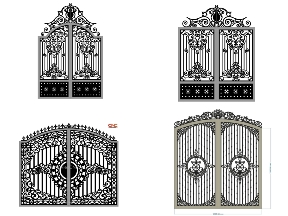 Bộ sưu tập Bộ 10 mẫu cổng 2 cánh có vòm mới nhất giá rẻ