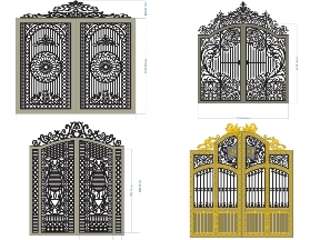 Bộ sưu tập Tải trọn bộ 10 mẫu Cổng 2 cánh đẹp mắt nhất
