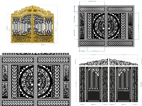 Bộ sưu tập Ưu đãi trọn bộ 10 mẫu Cổng 2 cánh đơn giản đẹp mắt