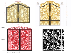 Bộ sưu tập Bộ sưu tập 10 mẫu Cổng 2 cánh đơn giản giá rẻ