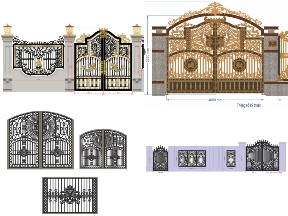 Bộ sưu tập Bộ sưu tập 10 mẫu Cổng 2 cánh và hàng rào mới nhất